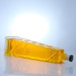 Clear Unique Shaped 700ml 75cl Embossed Super Flint Rum Vodka Whisky Glass
