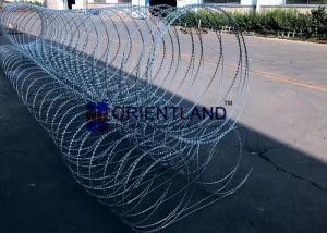 China Rapid Development Concertina Coil Fencing / Triple Strand Prison Wire Fence factory