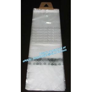 Disposable clear newspaper bags with cardboard header printed thin newspaper