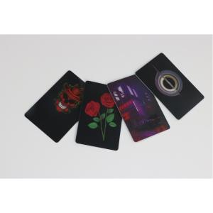 China PVC PET Material Nfc Read Rfid Card Blue Submate Layout Active 7816 Interface factory