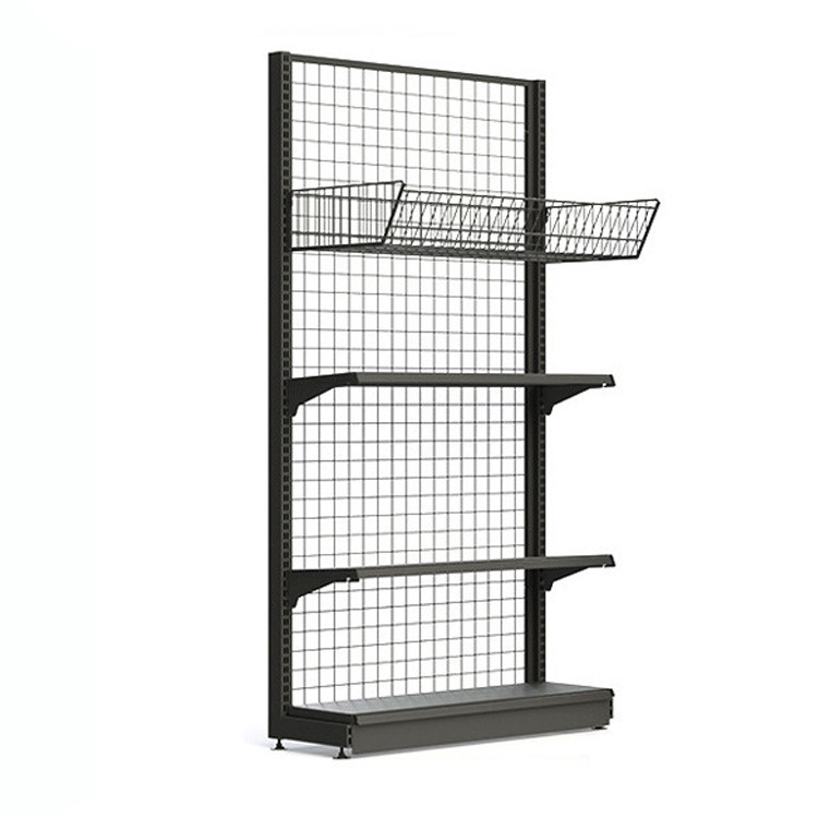 Customized Wire Mesh Supermarket Shelf Retail Store Snack Shop Wire Display Shelves