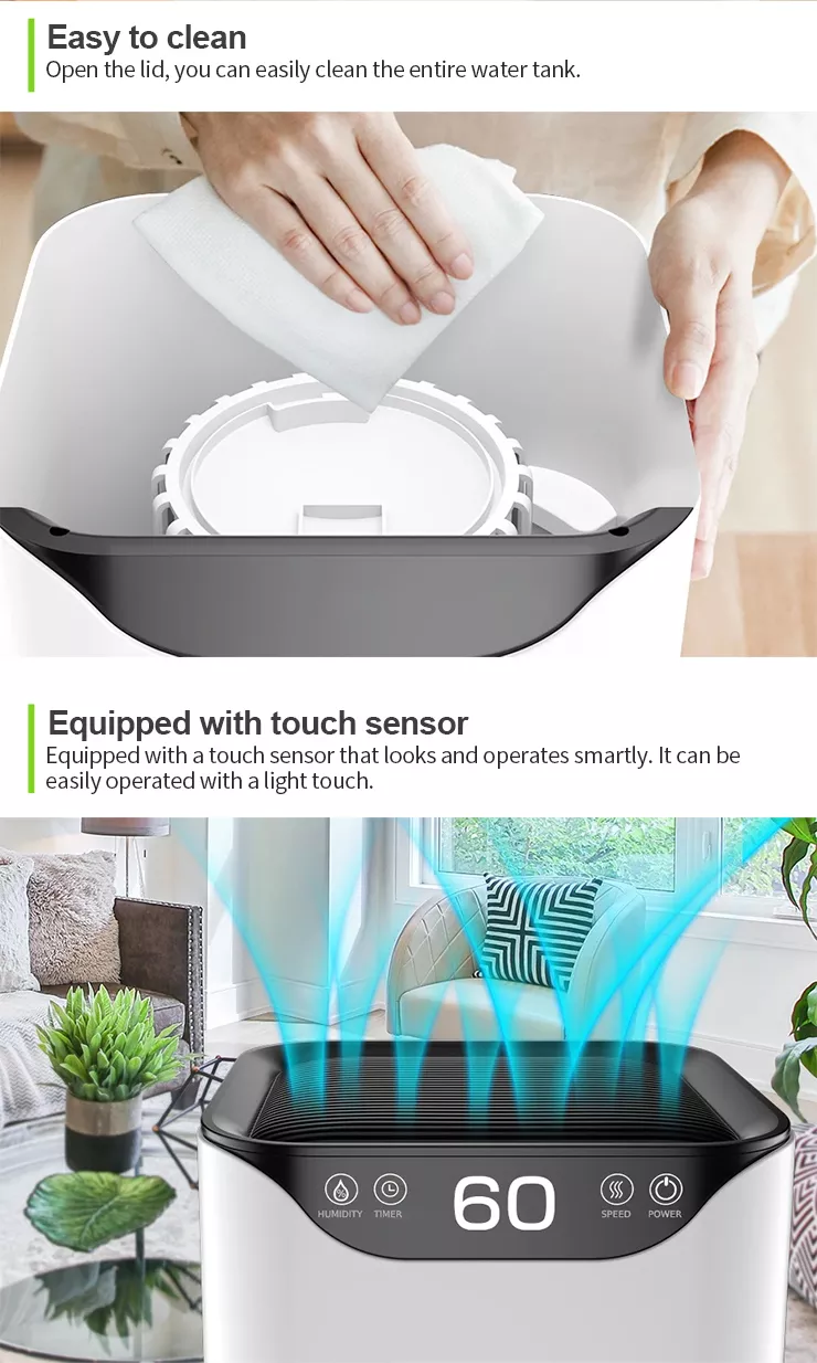 Best selling 2022 UV home wifi tuya ionizer air purifier with 500m3/h