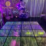 Car exhibition panels LED stage mirror glass 3D starry dance floor wedding