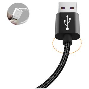 Electric Micro Usb Data Cable Efficient Fast Charging Chip Double Side Metal Usb