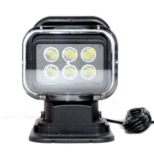 China 7 Inch Marine LED Search Light 60 Watt Waterproof Magnetic Remote Control factory