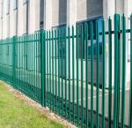 Customized heavy duty palisade fence panels curved top palisade fencing W shape