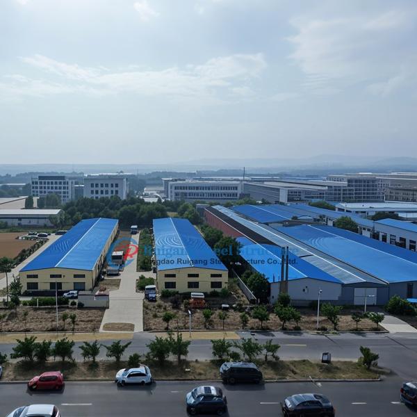 China Large Span Prefabricated Steel Structure Building For Industrial Use With Crane factory