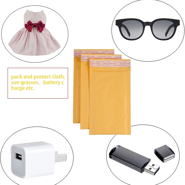 Matt Anti Rub 10x12 Inches Kraft Paper Bubble Mailers