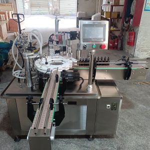China Automatic Feeding Precision Filling Intelligent Capping In One Of The Automated Filling And Rotating Packaging Equipment factory