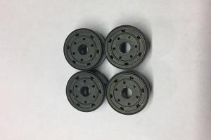 China 25mm Ptfe Banded Shock Absorber Piston Black Color 2.15 G / Cm3 Hrb70 - 90 factory