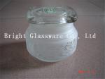glass candle jar with lid