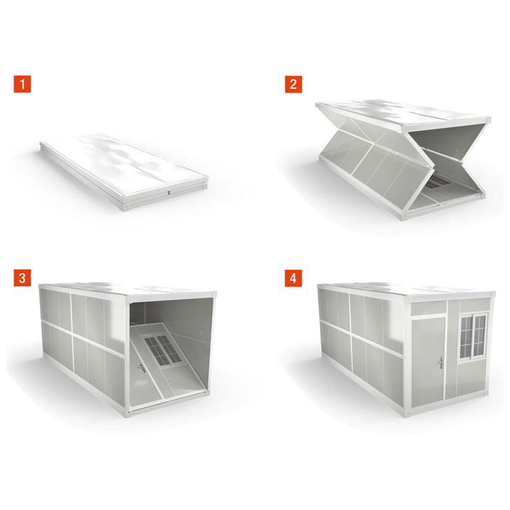 Folding Container House Supply Home 20ft Office PVC Sliding Window for Hotel Stay Needs