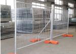 Outdoor Temporary Fence Panels , Construction Site Fence Panels 3.0mm 4.0mm Dia