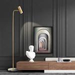 Modern Minimalist Floor Lamp Gold/Black/White Foyer Bedroom Office Metal