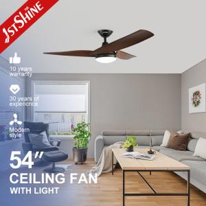 China High RPM Large Airflow Plastic Dimmable Ceiling Fan Light With Remote Control factory