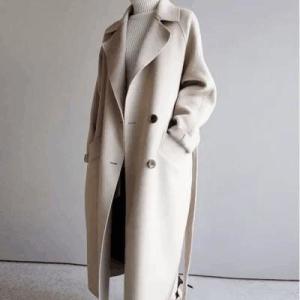China Autumn Winter Puffer Down Coat Korean Loose Wool Coat For Ladies factory