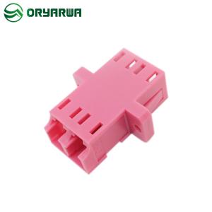 China Dissymmetry UPC Duplex LC Fiber Optic Adapter Single Mode Full Flange Welded factory