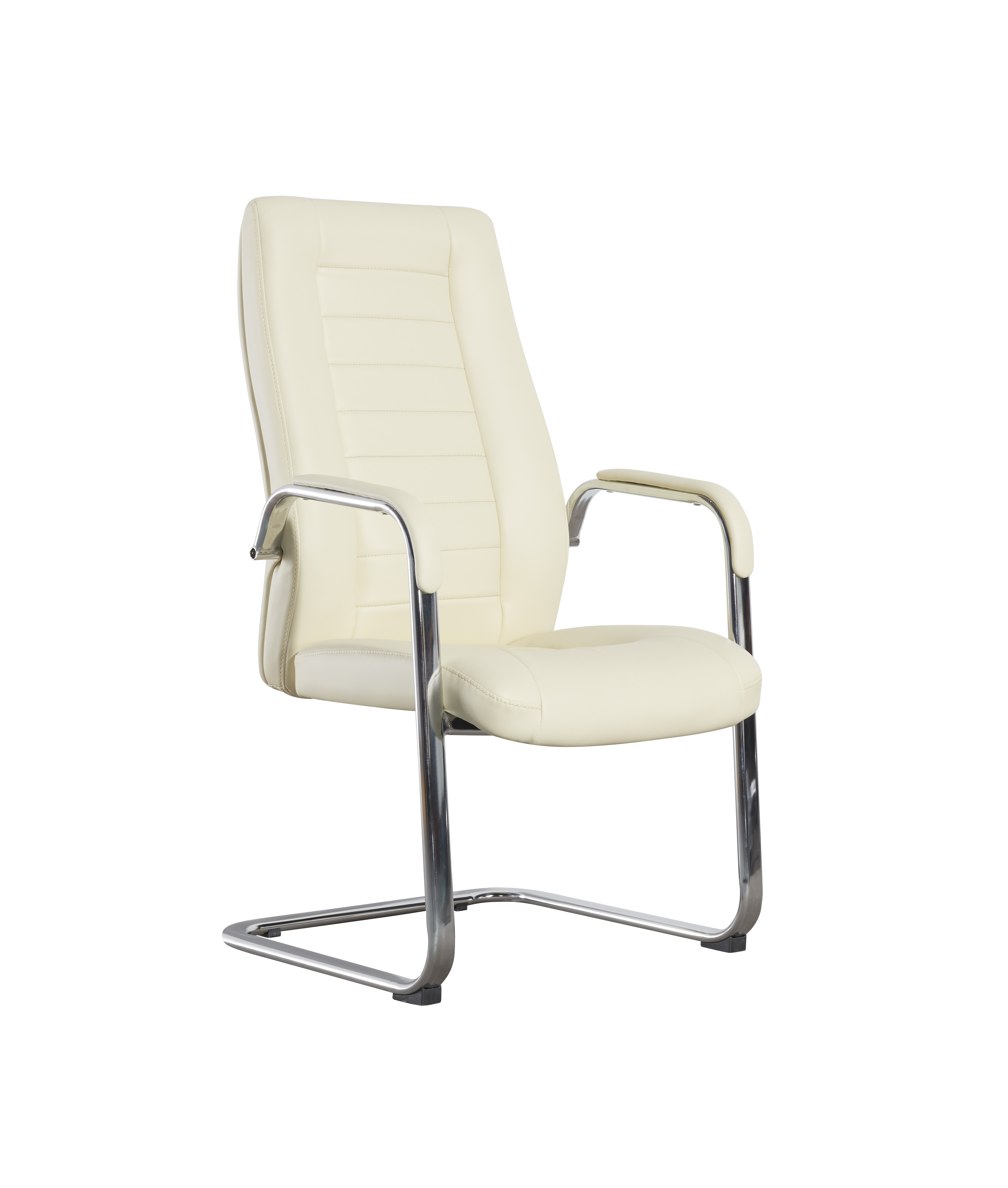 Chinese Factory Pu Office Leather Chair Medium Back Visitor Chair
