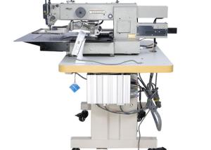 China Bag Automatic Industrial Leather Sewing Machine Flat Bed Mechanical Configuration factory