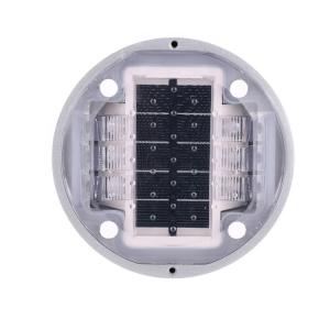China Driveway Marker Solar Aluminium Cat Eye Round Road Stud for Highway Red Blue Yellow White Green factory