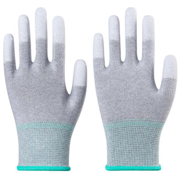 Led Industry Conductive Electronics Working Antistatic Top Fit ESD Gloves PU