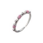 Women Girls 925 Sterling Silver Jewelry Enamel Ring Open Adjustable