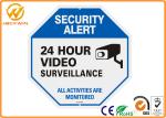 Notice Rectangle Aluminum Video Surveillance Sign Cctv Security Alert 0.4mm