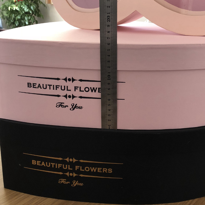 Luxury Heart Shaped Double Layer Jewelry Gifts Packaging Rose Chocolate Box with Drawer