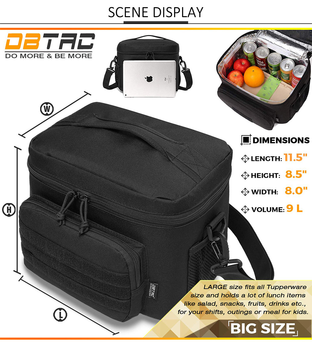 Durable Lunch Bag Leakproof Lunch Cooler Tote for Office Outdoor