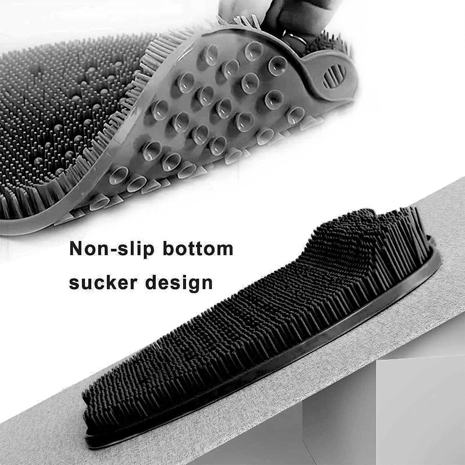 Anti Skid Practical Silicone Shower Mat Foot Massage Reusable