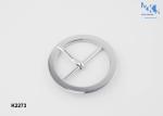 Central Heel Bar Belt Pin Buckle Nickle Color Fashion Design For Women'S Belt