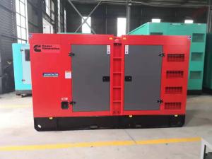 China Red Silent Diesel Generator Set ISO9001 Base Type Electric Generating Set factory