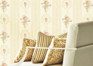 China Flowers Design Low Price Wallpaperwall For Home Decoration , Embossed Surface factory