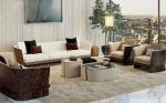 factory Luxury Modern Furnitures lounge low seating Leather Sofa For Livingroom