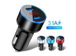 Xiaomi Samsung 3.1A LED Display 15.5W PD Dual USB Car Charger