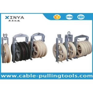 Transmission Line Stringing Tools Three Wheel Bundled Conductor Pulley Stringing