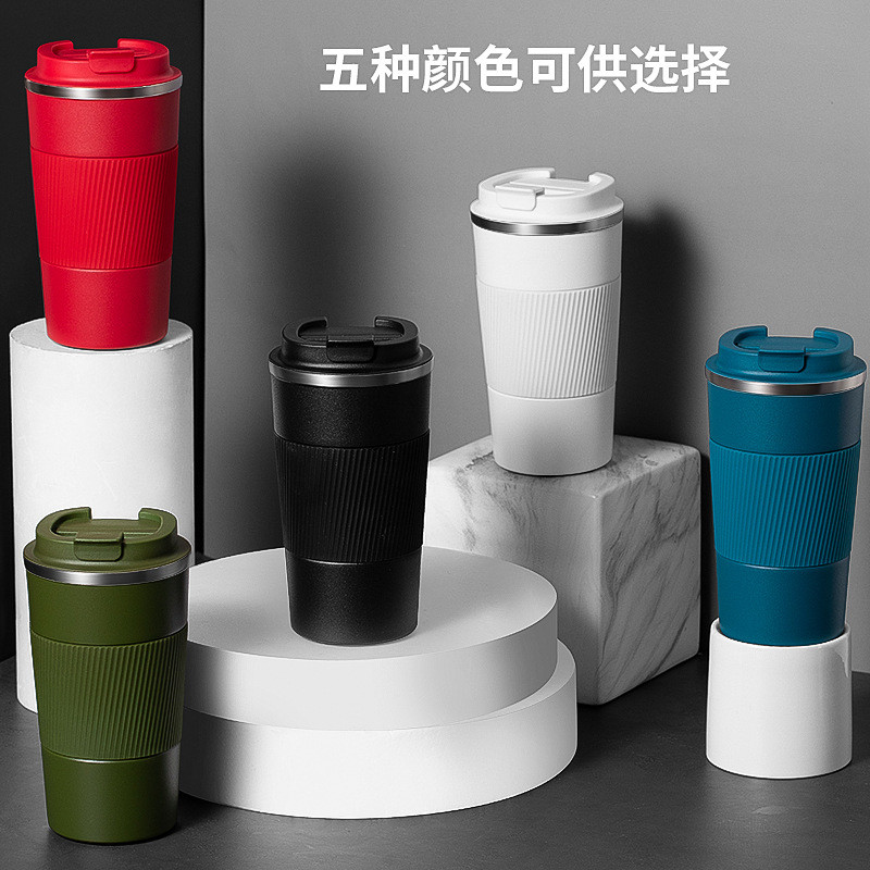 12oz Insulated Coffee Cup With Leakproof Lid Coffee Tumbler With Seal Lid Vacuum Stainless Steel For Hot Ice Coffee Tea