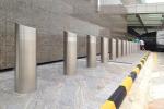 304 316 SS Airport Street Mitred Top Bollard with Reflective Trip and Slop
