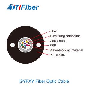 China FRP GYFXY Non Armored Cable Central Loose Tube Non Metallic Suitable for overhead, pipeline, strong tensile force factory