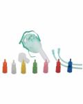 Disposable 24% Venturi Breathing Oxygen Mask 7 Diluters Adjustable