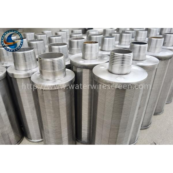 China 1.5X2mm SS316L Continuous Slot Wedge Wire Screen Nozzle factory