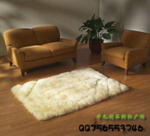 China Bench Sheepskin Throw Blanket Rug For Sofa Housewarming factory