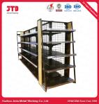 1200mm Supermarket Display Shelving Steel Q195 3 Sided Shelf