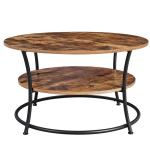 Round Coffee Table For Sale, Industrial Coffee Table, 2 Tiers Round Coffee Table