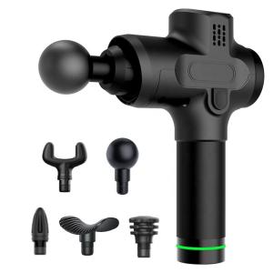 China Heating Handheld Muscle Massager 2400mAh Pulse Deep Tissue Massage Gun factory