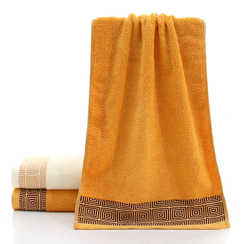 Ultra Soft Bamboo Cotton Hotel Towels Customized for Adults Woven Solid Color