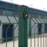 PVC Coated 3d Welded Wire Fence Curved Metal Garden Fencing 2.3m*3m