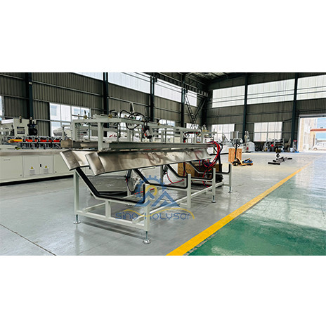 Twin Screw WPC Door Frame Extrusion Line With Mitsubishi PLC Control