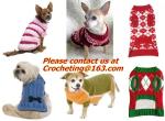 Knit Pet Sweater, Dog Knitting Wool jacquared Turtle neck Sweater Pet Winter