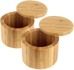 China Special Shaped Bamboo Home Furniture Bamboo Pepper Mill With Wood Lid factory